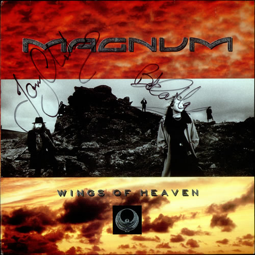 Magnum Wings Of Heaven Autographed Dutch vinyl LP album (LP record