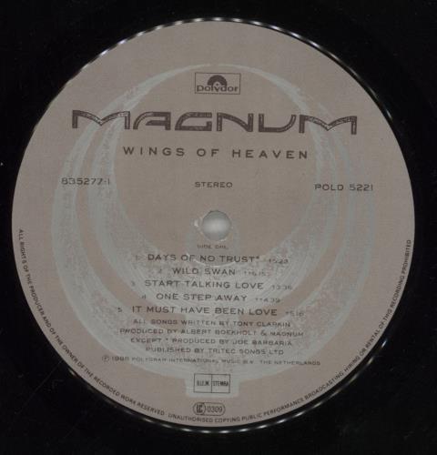 Magnum Wings Of Heaven vinyl LP album (LP record) Dutch MAGLPWI400938