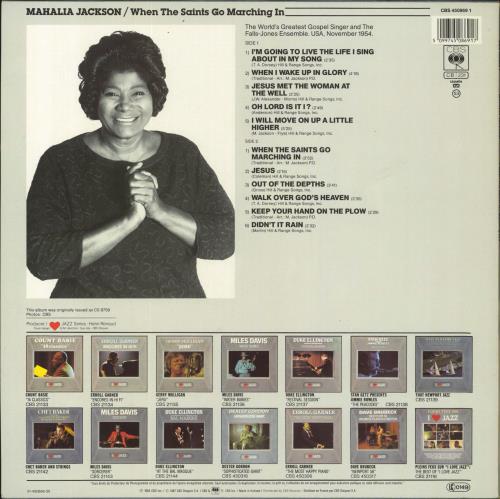 Mahalia Jackson When The Saints Go Marching In vinyl LP album (LP record) Dutch MJKLPWH828644