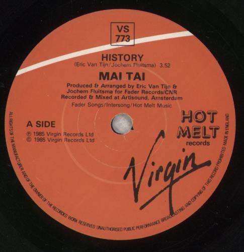 Mai Tai History 7" vinyl single (7 inch record / 45) UK MAI07HI301099