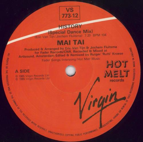 Mai Tai History 12" vinyl single (12 inch record / Maxi-single) UK MAI12HI46193