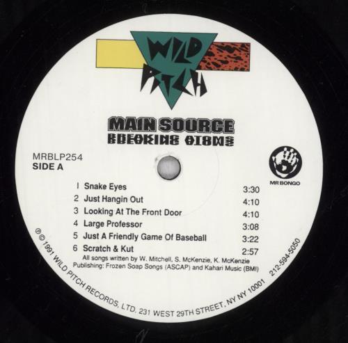 Main Source Breaking Atoms vinyl LP album (LP record) UK 2D6LPBR843195