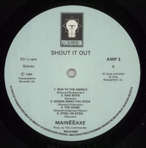 Maineeaxe Shout It Out vinyl LP album (LP record) UK NHILPSH869645
