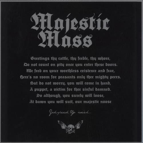 Majestic Mass Savage Empire Of Death vinyl LP album (LP record) Swedish 9CLLPSA869528