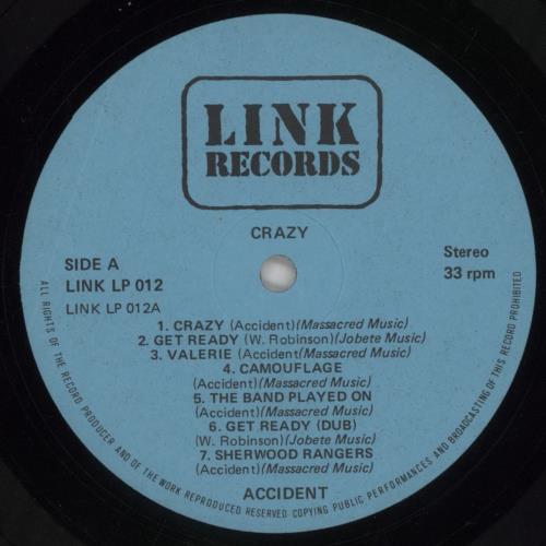 Major Accident Crazy vinyl LP album (LP record) UK M0CLPCR859903
