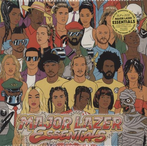 Major Lazer Essentials - Yellow Vinyl 3-LP vinyl record set (Triple LP Album) US O4J3LES881092
