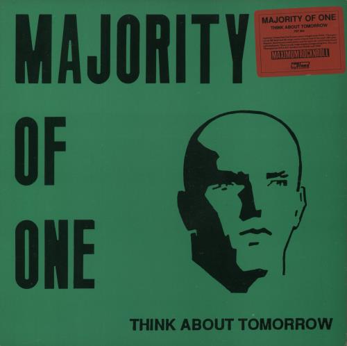 Majority Of One Think About Tomorrow vinyl LP album (LP record) UK 6ZLLPTH863003