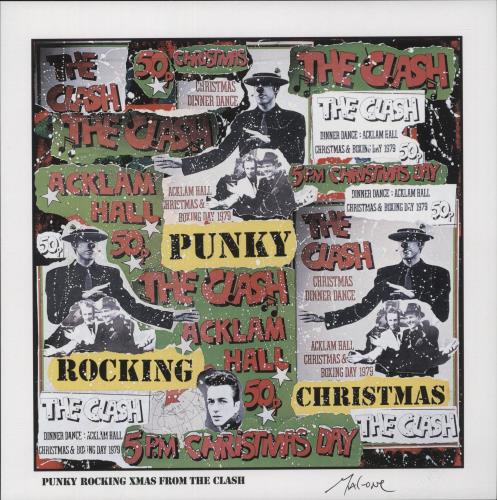 MAL-ONE Punky Rocking Xmas EP - CLASH sleeve & art print 12" vinyl single (12 inch record / Maxi-single) UK 3ZO12PU879080