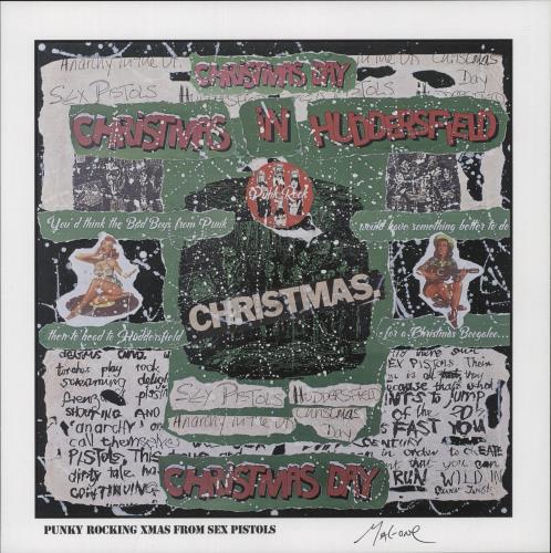 MAL-ONE Punky Rocking Xmas EP - SEX PISTOLS sleeve & art print 12" vinyl single (12 inch record / Maxi-single) UK 3ZO12PU879082