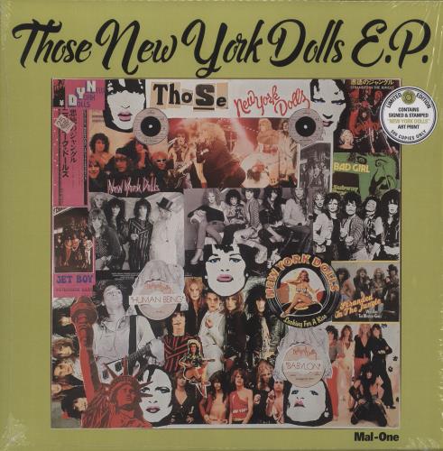 MAL-ONE Those New York Dolls EP + art print 12" vinyl single (12 inch record / Maxi-single) UK 3ZO12TH866312