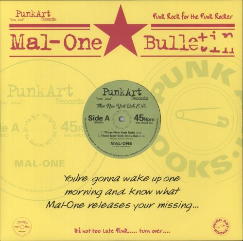 MAL-ONE Those New York Dolls EP + art print 12" vinyl single (12 inch record / Maxi-single) UK 3ZO12TH866312