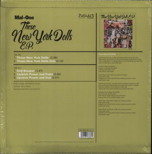 MAL-ONE Those New York Dolls EP + art print 12" vinyl single (12 inch record / Maxi-single) UK 3ZO12TH866312