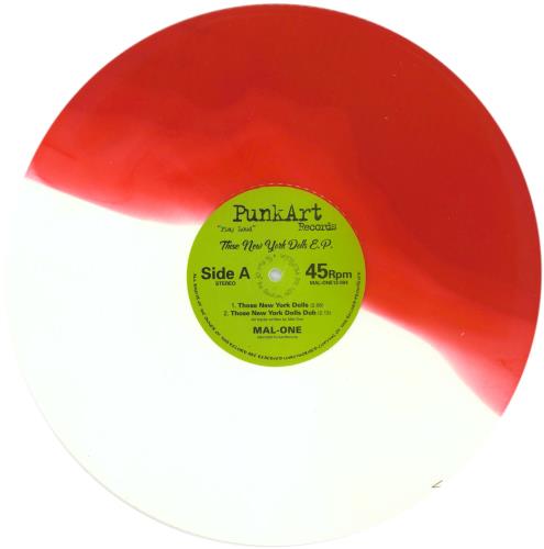 MAL-ONE Those New York Dolls EP - Red & White Half and Half vinyl 12" vinyl single (12 inch record / Maxi-single) UK 3ZO12TH866327
