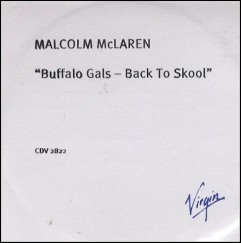 Malcolm McLaren Buffalo Gals - Back To Skool CD-R acetate UK MALCRBU118518