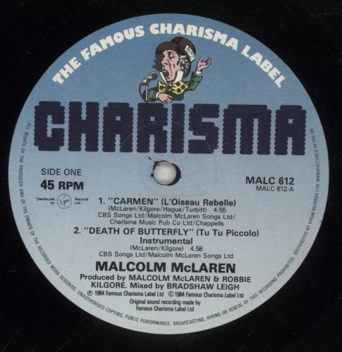 Malcolm McLaren Carmen [L'oiseau Rebelle] 12" vinyl single (12 inch record / Maxi-single) UK MAL12CA116784