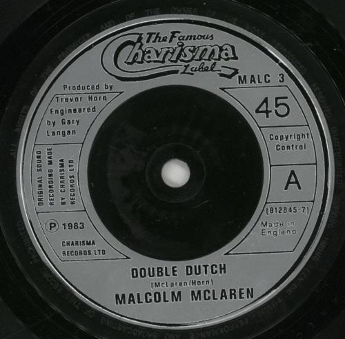 Malcolm McLaren Double Dutch 7" vinyl single (7 inch record / 45) UK MAL07DO400016
