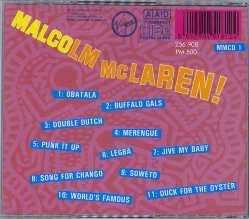 Malcolm McLaren Duck Rock CD album (CDLP) UK MALCDDU812600