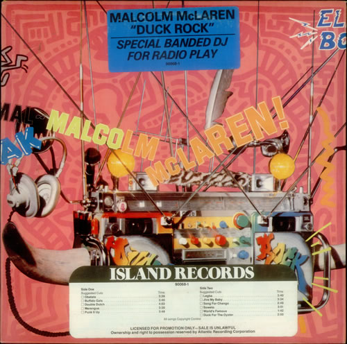 Malcolm McLaren Duck Rock vinyl LP album (LP record) US MALLPDU95092