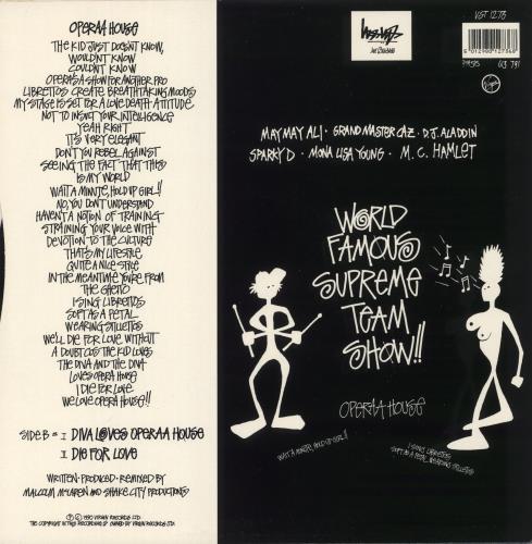 Malcolm McLaren Operaa House - Aria On Air 12" vinyl single (12 inch record / Maxi-single) UK MAL12OP107182