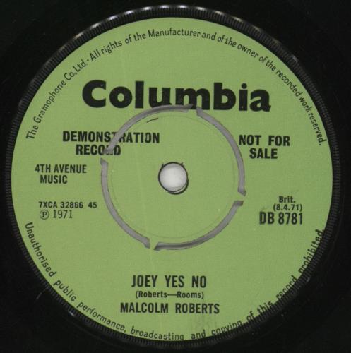 Malcolm Roberts When There's No You 7" vinyl single (7 inch record / 45) UK 7MR07WH860721