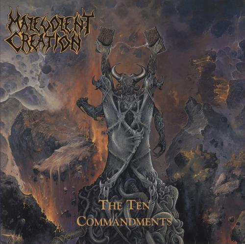 Malevolent Creation The Ten Commandments - 1st - VG vinyl LP album (LP record) UK NVMLPTH887393