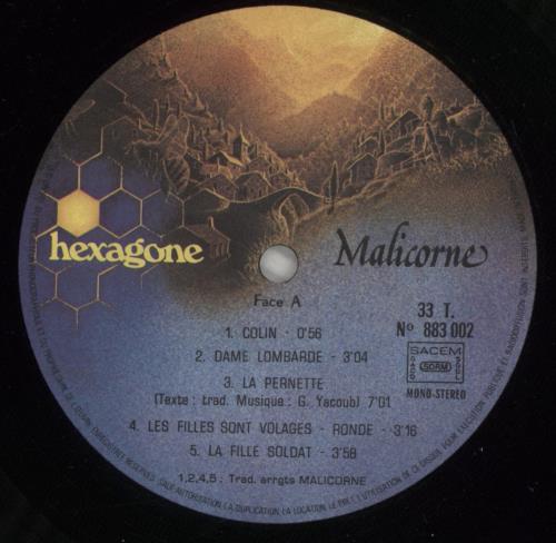 Malicorne Malicorne vinyl LP album (LP record) French NFMLPMA543240