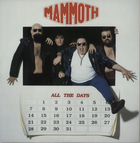 Mammoth All The Days 12" vinyl single (12 inch record / Maxi-single) UK MMO12AL660764