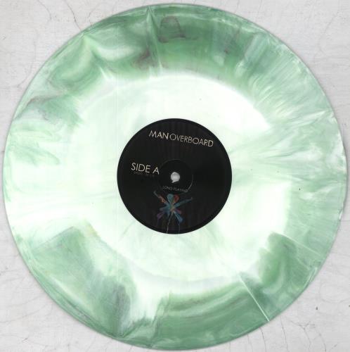 Man Overboard Heart Attack - Green & White Starburst Vinyl vinyl LP album (LP record) US OF4LPHE826007