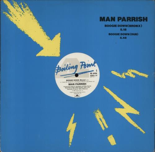 Man Parrish Boogie Down (Bronx) 12" vinyl single (12 inch record / Maxi-single) UK PRR12BO855485