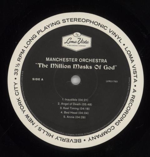 Manchester Orchestra The Million Masks of God vinyl LP album (LP record) UK NYVLPTH813151