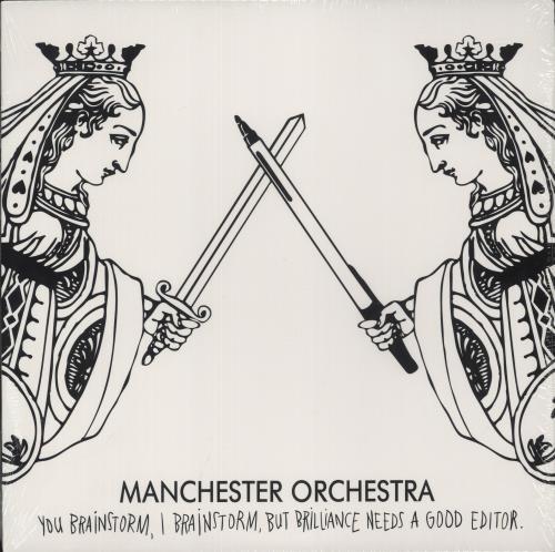 Manchester Orchestra You Brainstorm, I Brainstorm, But Brilliance Needs A Good Editor - White Vinyl 12" vinyl single (12 inch record / Maxi-single) US NYV12YO871807