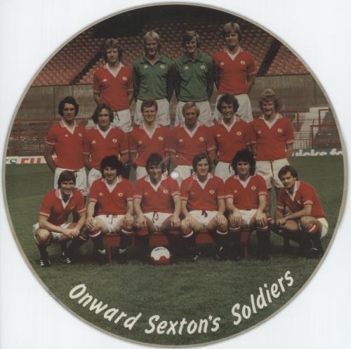 Manchester United FC Onward Sexton's Soldiers picture disc LP (vinyl picture disc album) UK MFSPDON156456