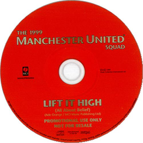 Manchester United FC Lift It High UK Promo CD single (CD5 / 5") (137274)