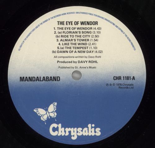 Mandalaband The Eye Of Wendor: Prophecies vinyl LP album (LP record) UK M39LPTH494970