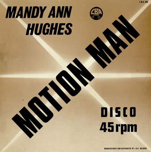 Mandy Ann Hughes Motion Man - Clear Vinyl 12" vinyl single (12 inch record / Maxi-single) UK HGM12MO458767