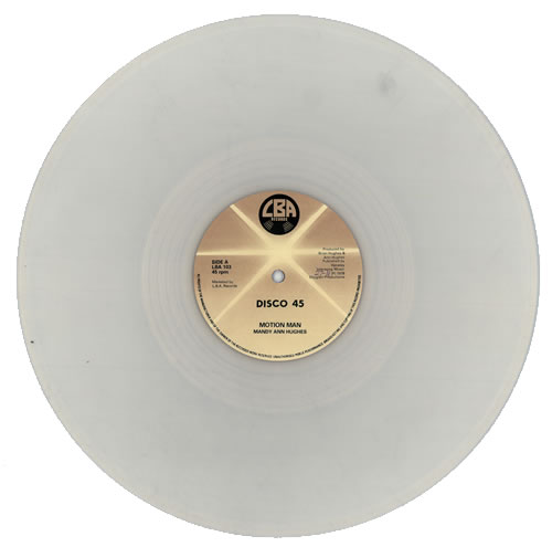 Mandy Ann Hughes Motion Man - Clear Vinyl 12" vinyl single (12 inch record / Maxi-single) UK HGM12MO458767