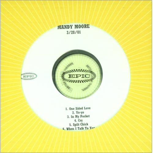 Mandy Moore 6-track Sampler CD-R acetate US MDMCRTR192467