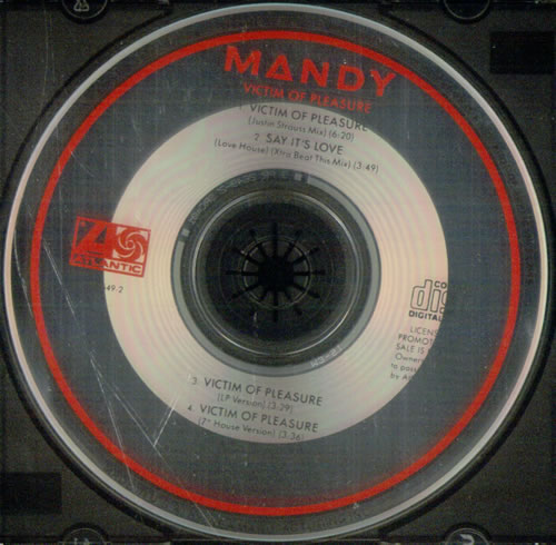 Mandy Smith Victim Of Pleasure CD single (CD5 / 5") US MDYC5VI22315