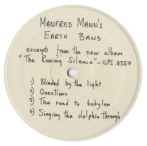 Manfred Mann's Earth Band Excerpts From 'The Roaring Silence' + Sleeve vinyl LP album (LP record) UK 5EVLPEX439074