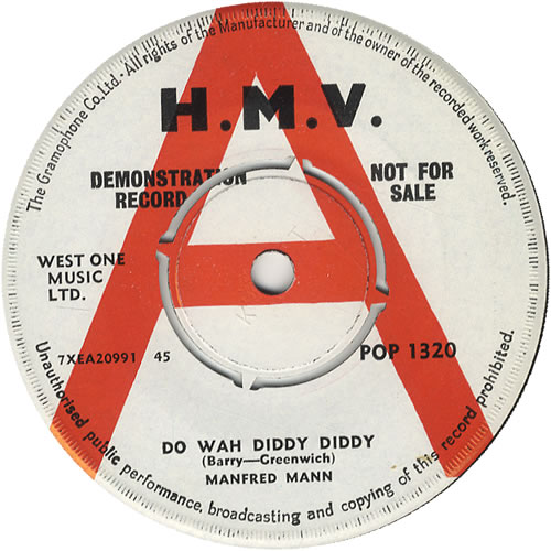 Manfred Mann Do Wah Diddy Diddy 7" vinyl single (7 inch record / 45) UK MFM07DO449785