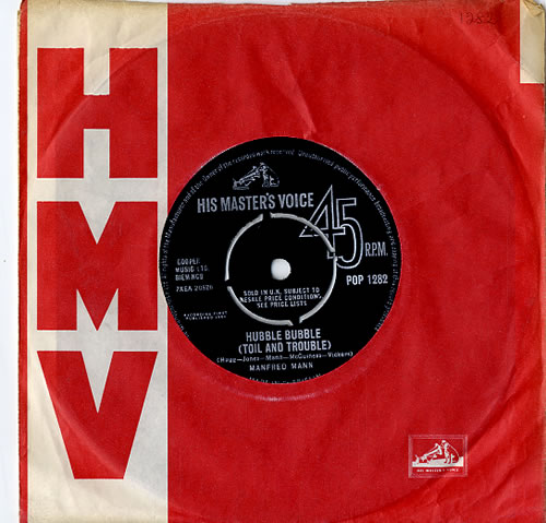 Manfred Mann Hubble Bubble (Toil And Trouble) 7" vinyl single (7 inch record / 45) UK MFM07HU193333