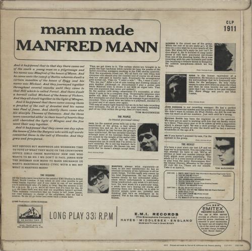 Manfred Mann Mann Made - 1st - VG vinyl LP album (LP record) UK MFMLPMA551567