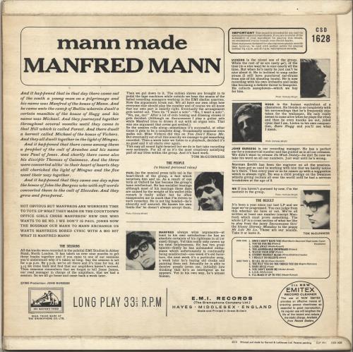 Manfred Mann Mann Made - 1st vinyl LP album (LP record) UK MFMLPMA701901