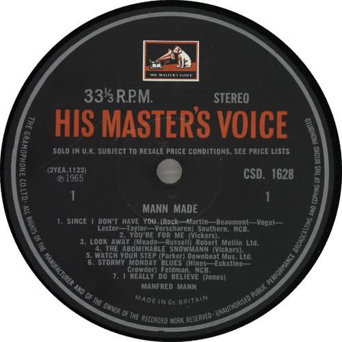 Manfred Mann Mann Made - 1st vinyl LP album (LP record) UK MFMLPMA701901