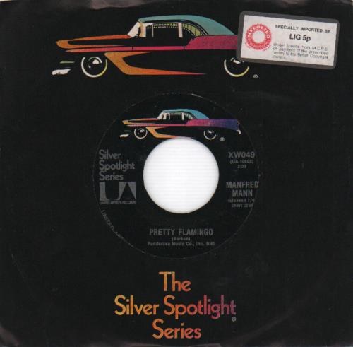 Manfred Mann Pretty Flamingo 7" vinyl single (7 inch record / 45) US MFM07PR655239