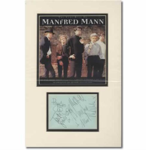Manfred Mann Set Of Autographs memorabilia UK MFMMMSE389014