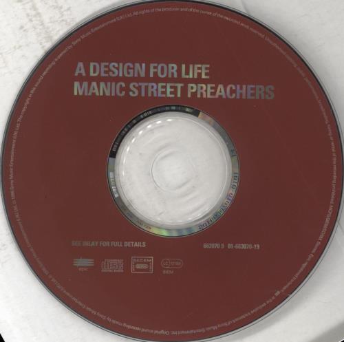 Manic Street Preachers A Design For Life - Jewel Case CD single (CD5 / 5") UK MASC5AD853732