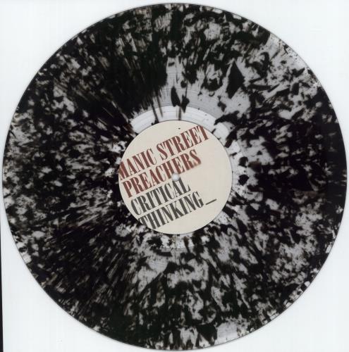 Manic Street Preachers Critical Thinking - Clear With Black Splatter Vinyl vinyl LP album (LP record) UK MASLPCR879491