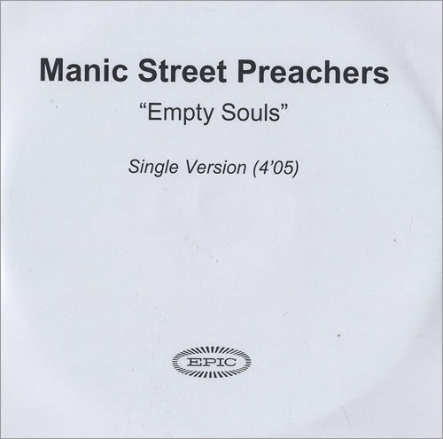 Manic Street Preachers Empty Souls CD-R acetate UK MASCREM473238