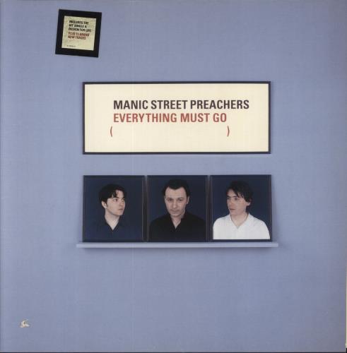 Manic Street Preachers Everything Must Go - Hype Stickered + Inner vinyl LP album (LP record) UK MASLPEV553684